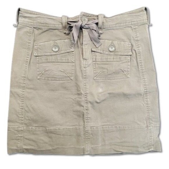 Carve Designs Cargo Skirt Medium Khaki Y2k Short Draw String Waist - Picture 1 of 11